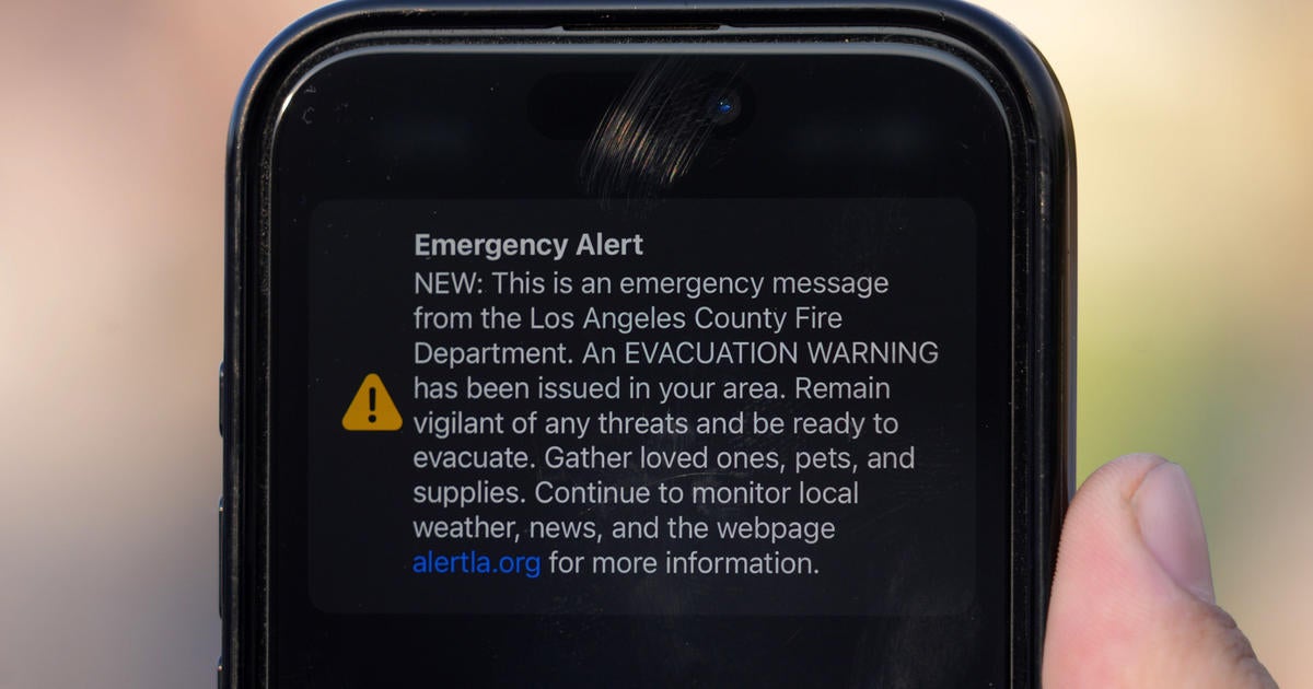 Company behind incorrect evacuation alerts in Los Angeles says it has added new safeguards - CBS News