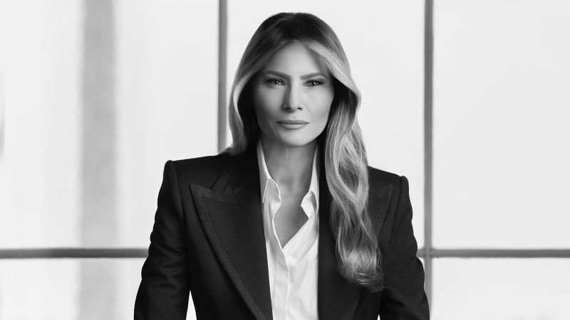 First lady Melania Trump means business in official portrait | CNN