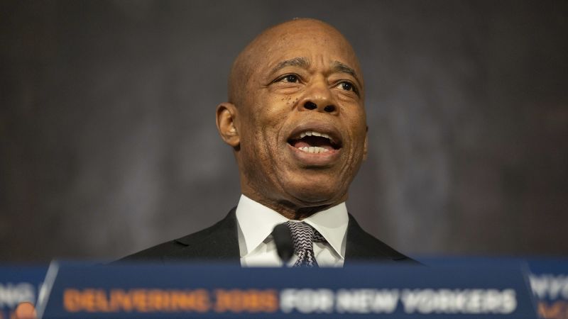 Four top deputies to Eric Adams have resigned, New York mayor says | CNN Politics