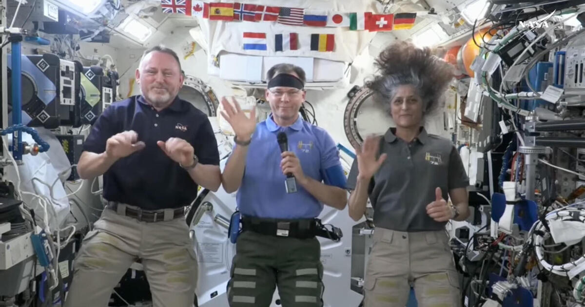 Starliner commander says politics played no role in crew's extended stay in space - CBS News