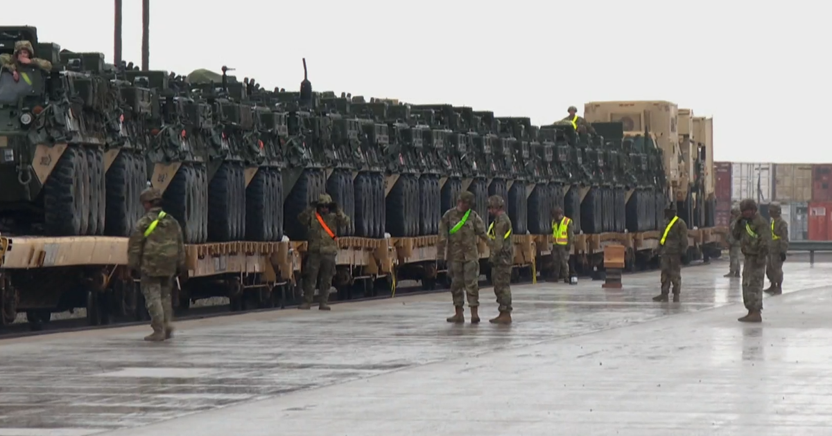 Army delivered armored combat vehicles to southern border ahead of Trump's order authorizing military to occupy federal land - CBS News