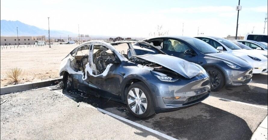 Suspect arrested for alleged arson attack on Tesla facility and GOP headquarters in Albuquerque - CBS News