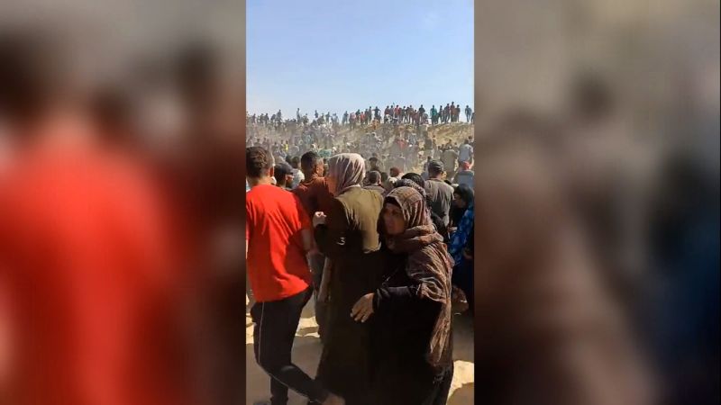 Gaza hunger spurs chaos on first day of US-backed aid distribution effort | CNN