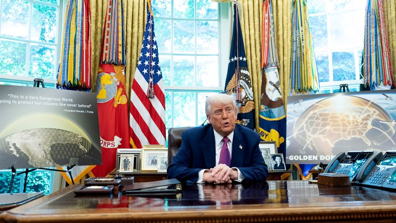 ‘Golden Dome:’ Trump confirms details of plan to build missile shield, claims will be done by end of term | CNN Politics