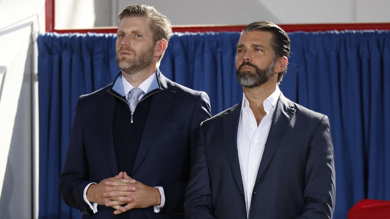 Trump’s sons deny involvement in ‘official’ Trump memecoin wallet | CNN Business