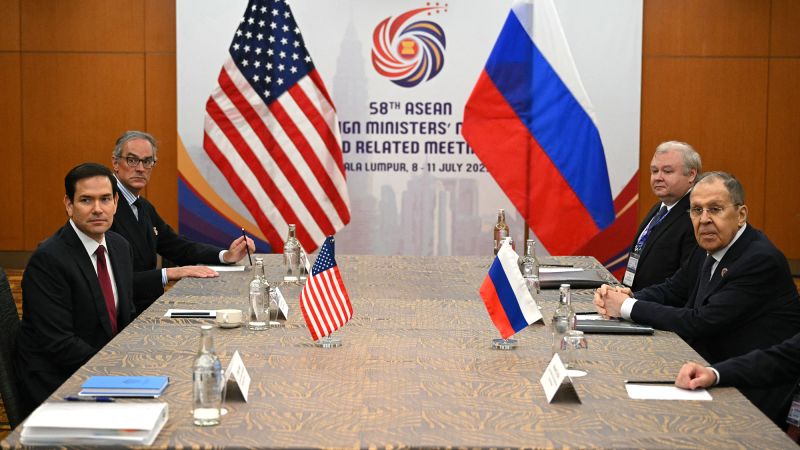 Rubio relayed Trump’s ‘disappointment and frustration’ during meeting with Russia’s Lavrov | CNN Politics
