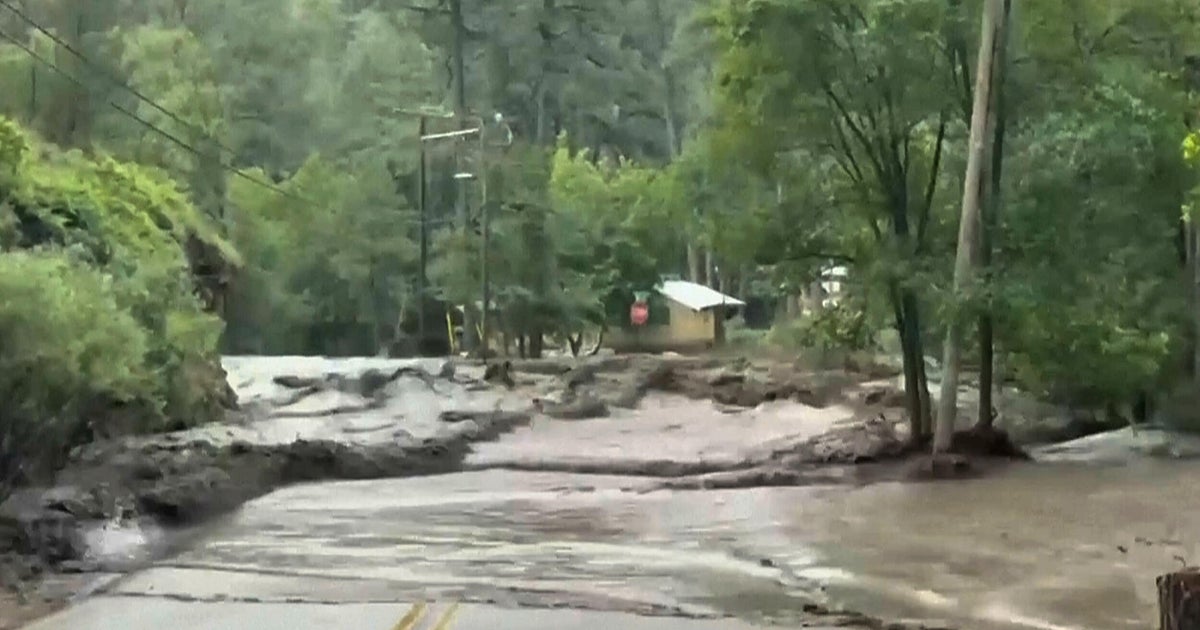 Home swept away amid flash flooding in New Mexico mountain village - CBS News