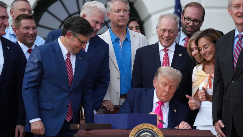 Trump signs agenda bill into law with July 4 celebration | CNN Politics