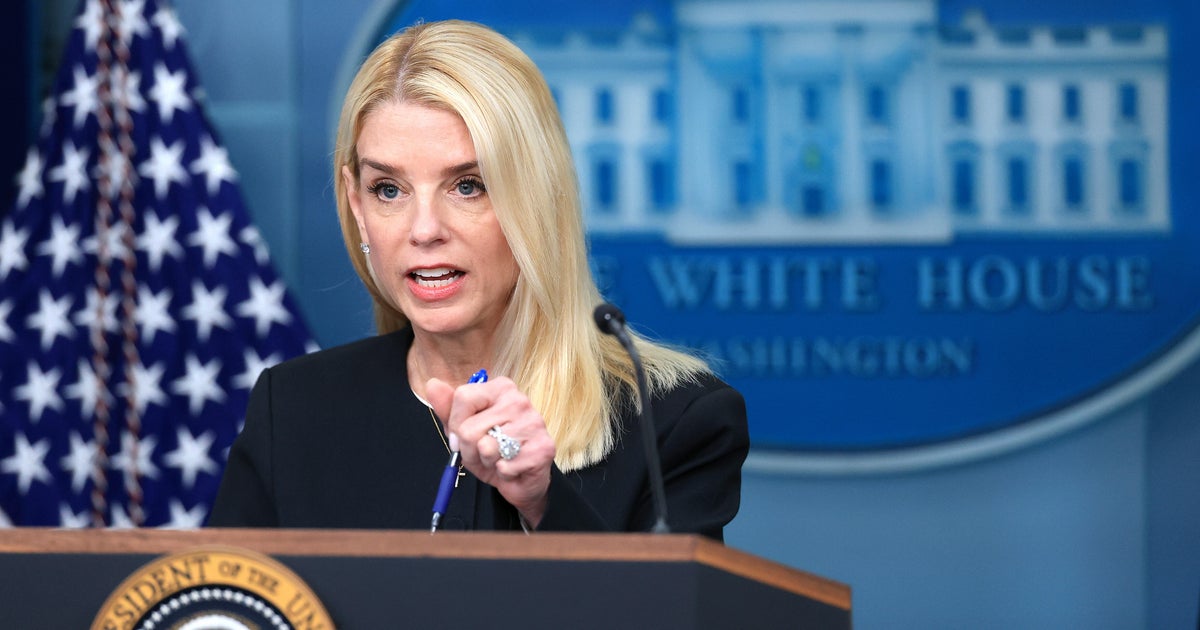 Bondi vows to send Justice Department agents to guard ICE facilities - CBS News