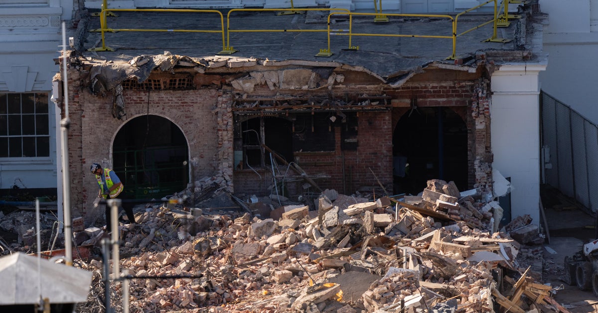 Where is debris from the White House East Wing demolition being taken? - CBS News
