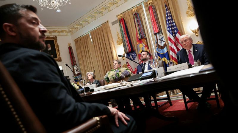 How Trump-Zelensky meeting turned acrimonious over demands for territorial concessions | CNN Politics