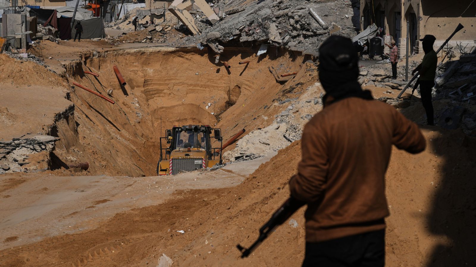 Gaza latest: 'Heavy force' from US allies could go into Gaza if Hamas 'continues to act badly', Trump claims | World News | Sky News