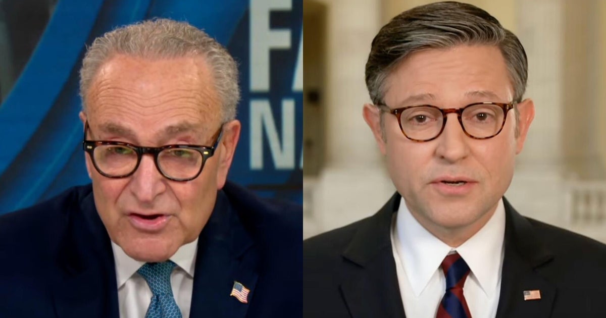 Johnson, Schumer accuse each other of not being serious about negotiations as shutdown stretches into another week - CBS News