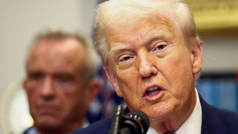 Trump received Covid vaccine and flu shot during second physical of the year | CNN Politics