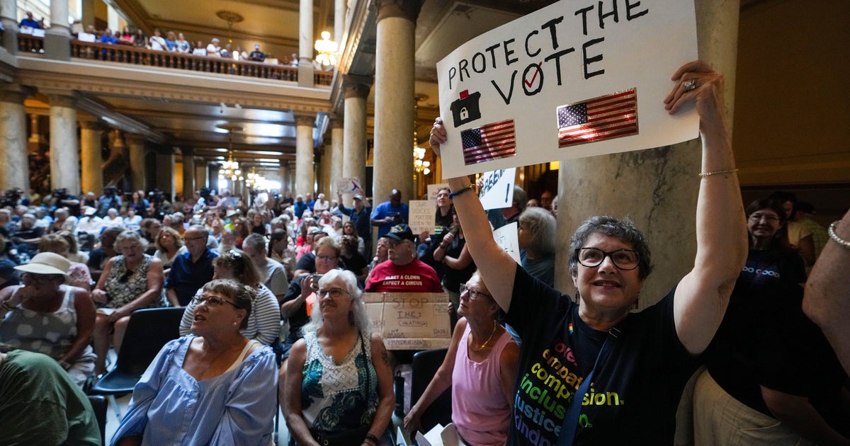 Indiana House GOP advances 9-0 congressional map, sending contentious plan to state Senate - CBS News