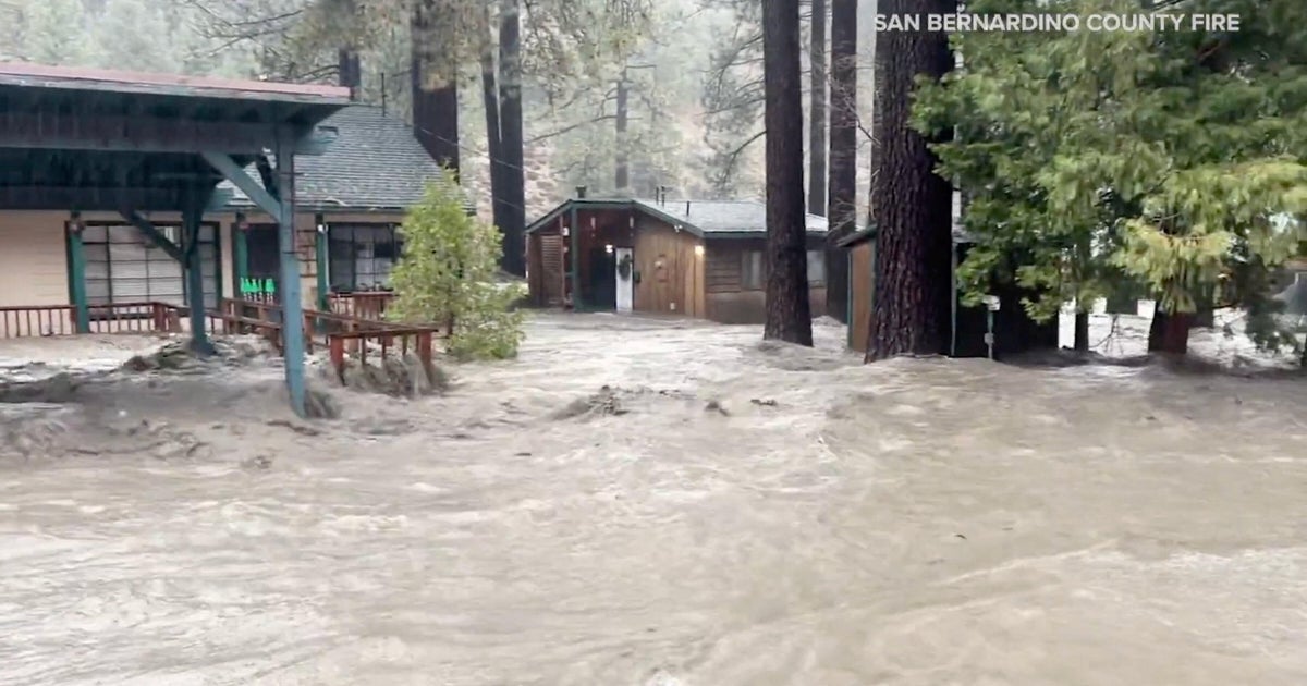 More downpours in store for soaked California with additional mudslides and debris flows possible - CBS News
