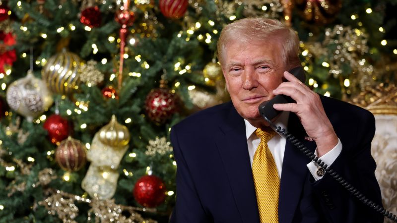 Trump tells 10-year-old child he made sure ‘a bad Santa’ is not ‘infiltrating’ the US | CNN Politics