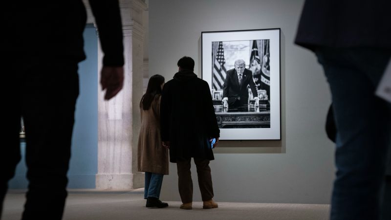 Smithsonian takes down details about Trump’s impeachments from presidential portrait exhibition | CNN Politics