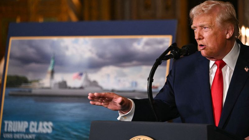 Trump’s Golden Fleet: He names these ships — the Trump class | CNN Politics