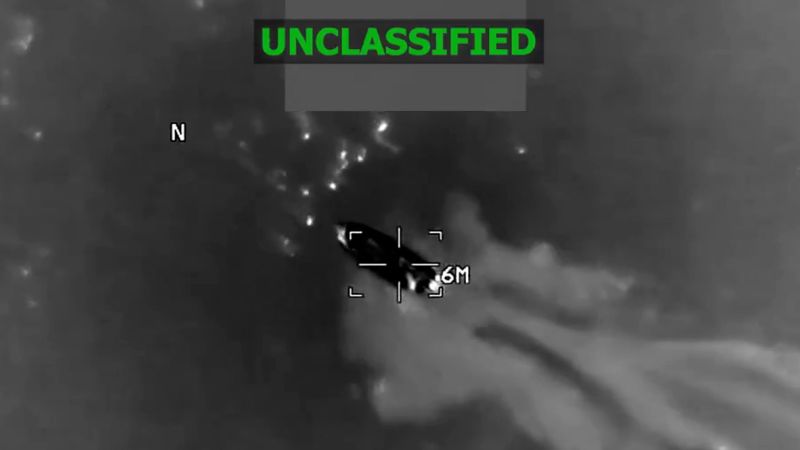 US strikes alleged drug boat in Caribbean, killing 3 | CNN Politics