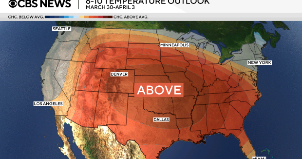 Record-high temperatures possible in 17 states today as heat wave expands - CBS News