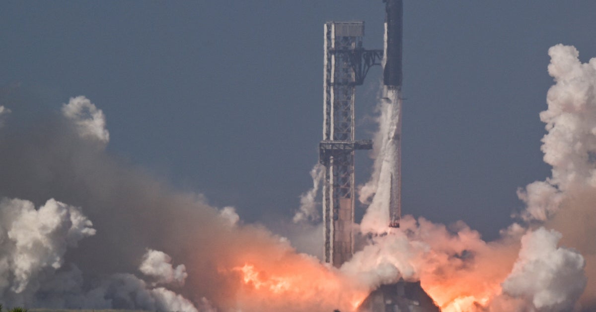 SpaceX launches more powerful Super Heavy-Starship rocket on test flight - CBS News