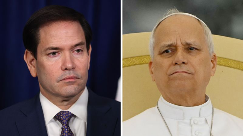 Rubio meeting Pope Leo after weeks of tensions with Trump | CNN Politics