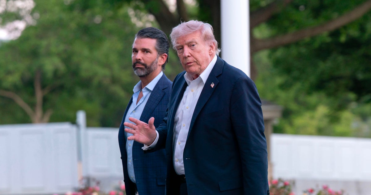 President Trump won't attend son Donald Trump Jr.'s wedding, citing responsibilities in Washington - CBS News