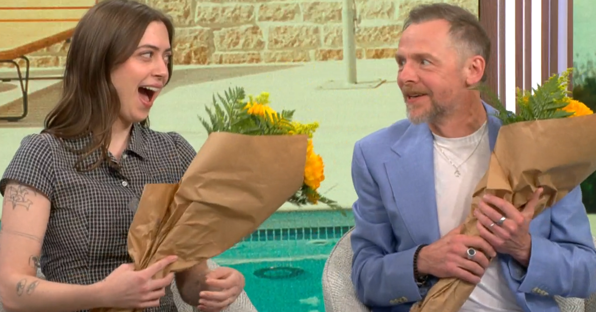 Simon Pegg and Lizzy McAlpine on their film