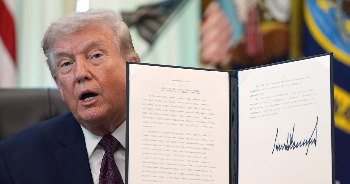Federal judge blocks Trump administration executive order on mail-in voting - CBS News