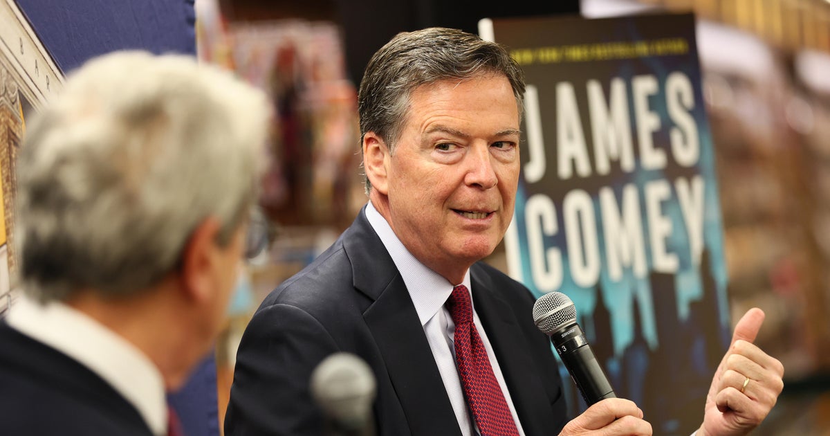 Comey asks judge to drop case over seashells Instagram post, arguing speech is protected by First Amendment - CBS News