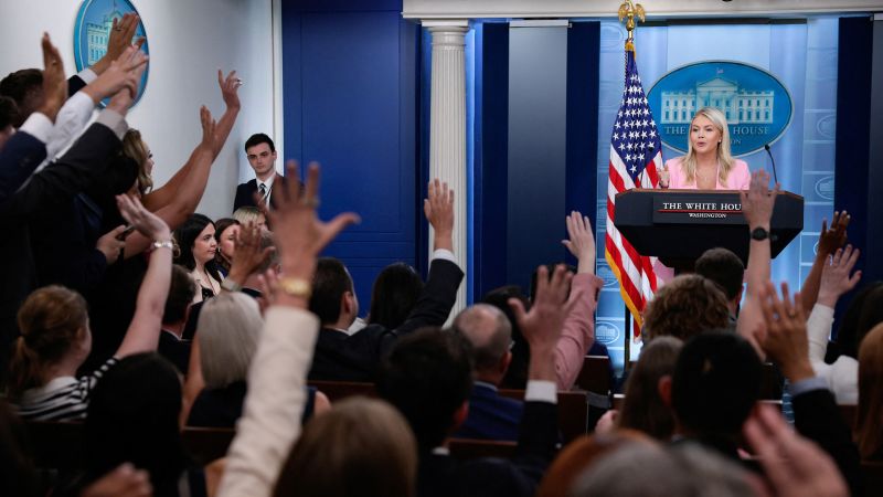 ‘Let’s get back to work’: Karoline Leavitt returns to the briefing room podium for the first time since maternity leave | CNN Politics