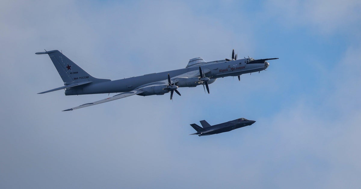 U.K. fighter jets intercept Russian plane near aircraft carrier off Iceland - CBS News