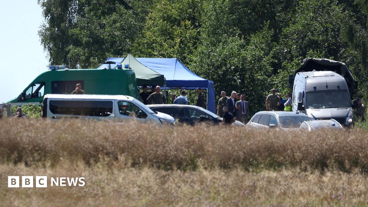 Missile that left crater deep inside Poland was probably Russian - Polish PM Tusk - BBC News