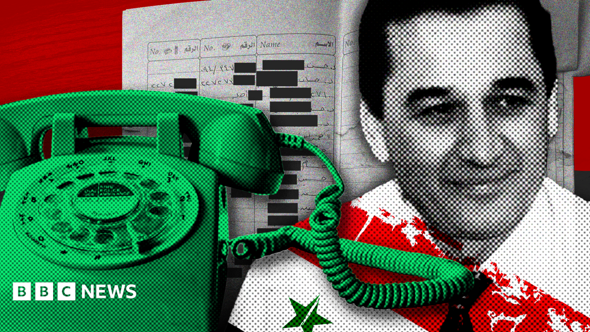 The phone book that led us to Assad's spy chief in hiding - BBC News