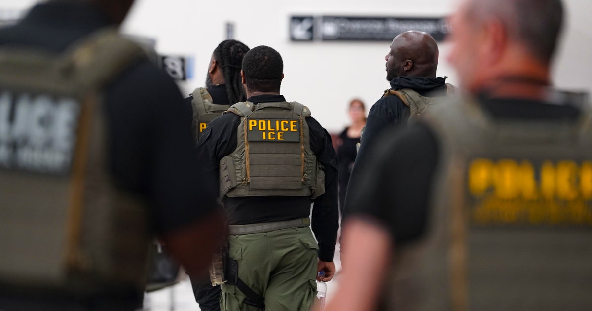ICE arrested a record number of people without criminal records in summer enforcement surge, new data shows - CBS News