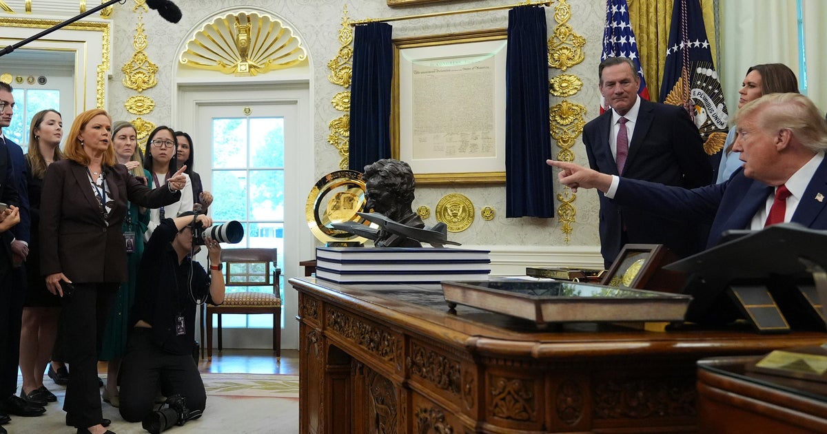 Trump says he's banning CNN, Politico and MS NOW from the White House - CBS News