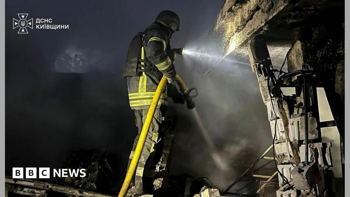 Russia launches largest attack on Ukraine energy infrastructure since spring - BBC News