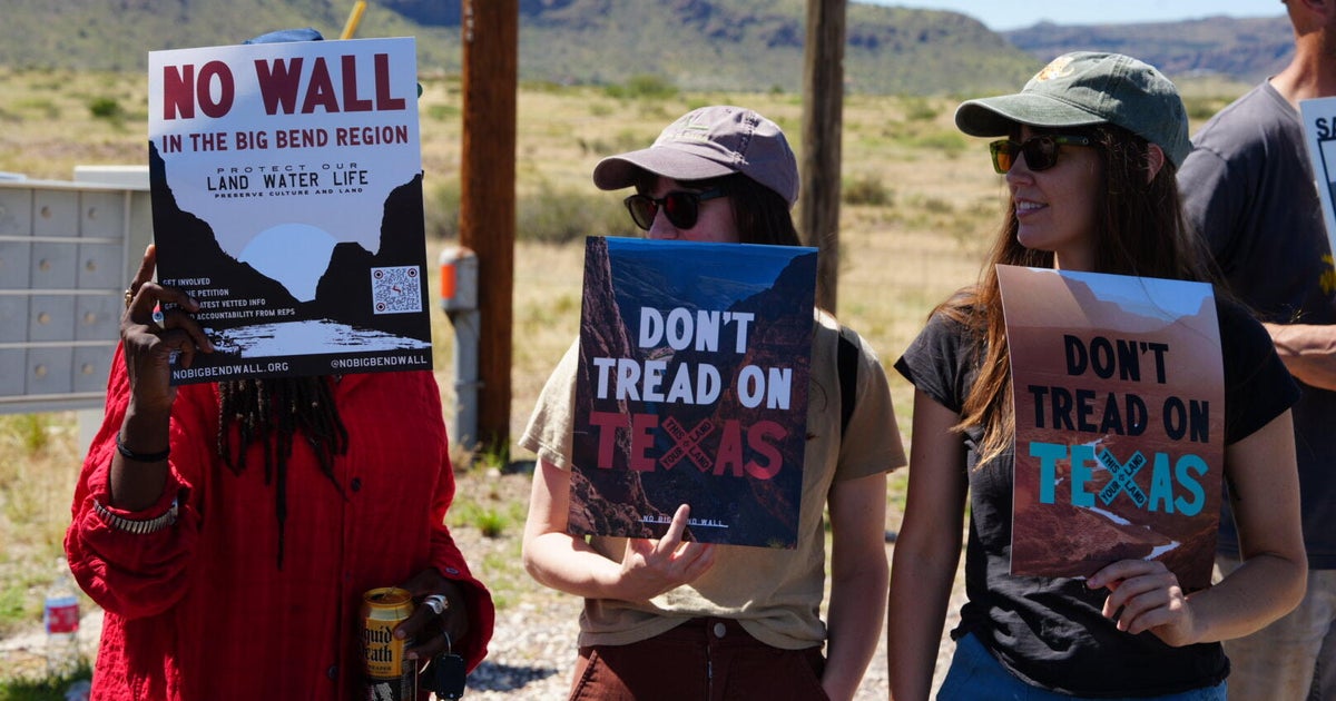 Trump administration asks Supreme Court to allow border wall construction to resume in Big Bend region - CBS News