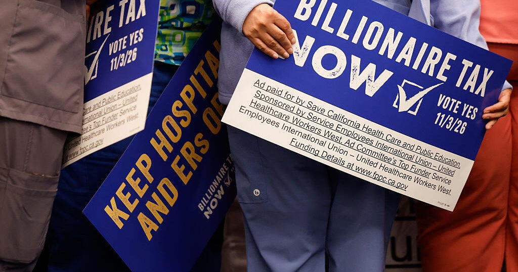 California billionaire tax could leave state with less revenue, Stanford study cautions - CBS News