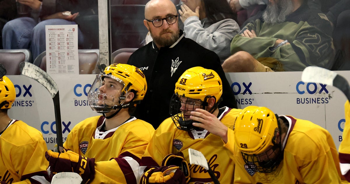 Arizona State University hockey coach put on leave after player collapsed during workout - CBS News