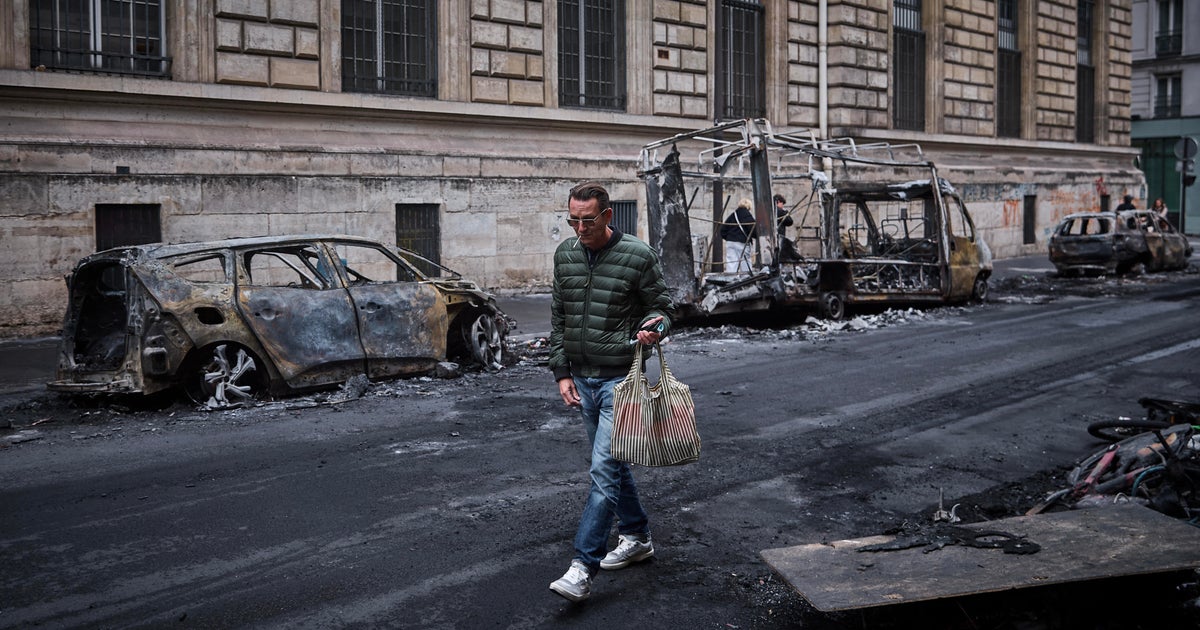 France's leaders vow to restore order after weekend of violent riots across the country - CBS News